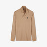Polo beige manches longues