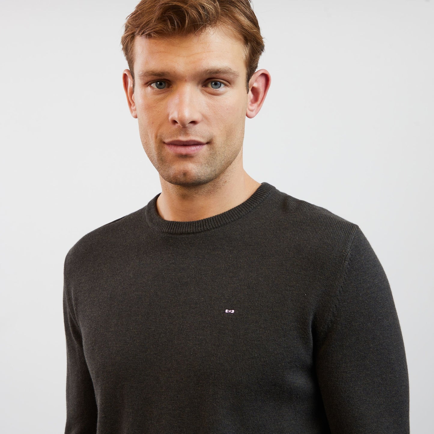 Khaki wool mix jumper