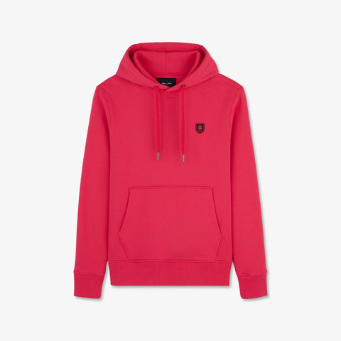 Sweat rose uni à capuche - Image 2