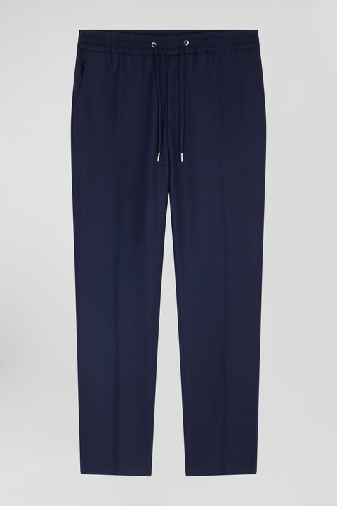 Pantalon bleu marine taille élastiquée coupe Modern - Image 2