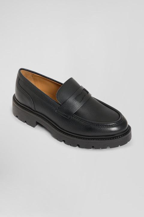 Black leather loafers - Image 3
