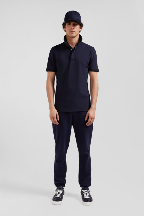 Pantalon jogging en molleton gratté bleu marine coupe Regular - Image 1