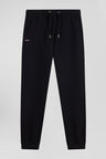 Pantalon jogging en molleton gratté noir coupe Regular