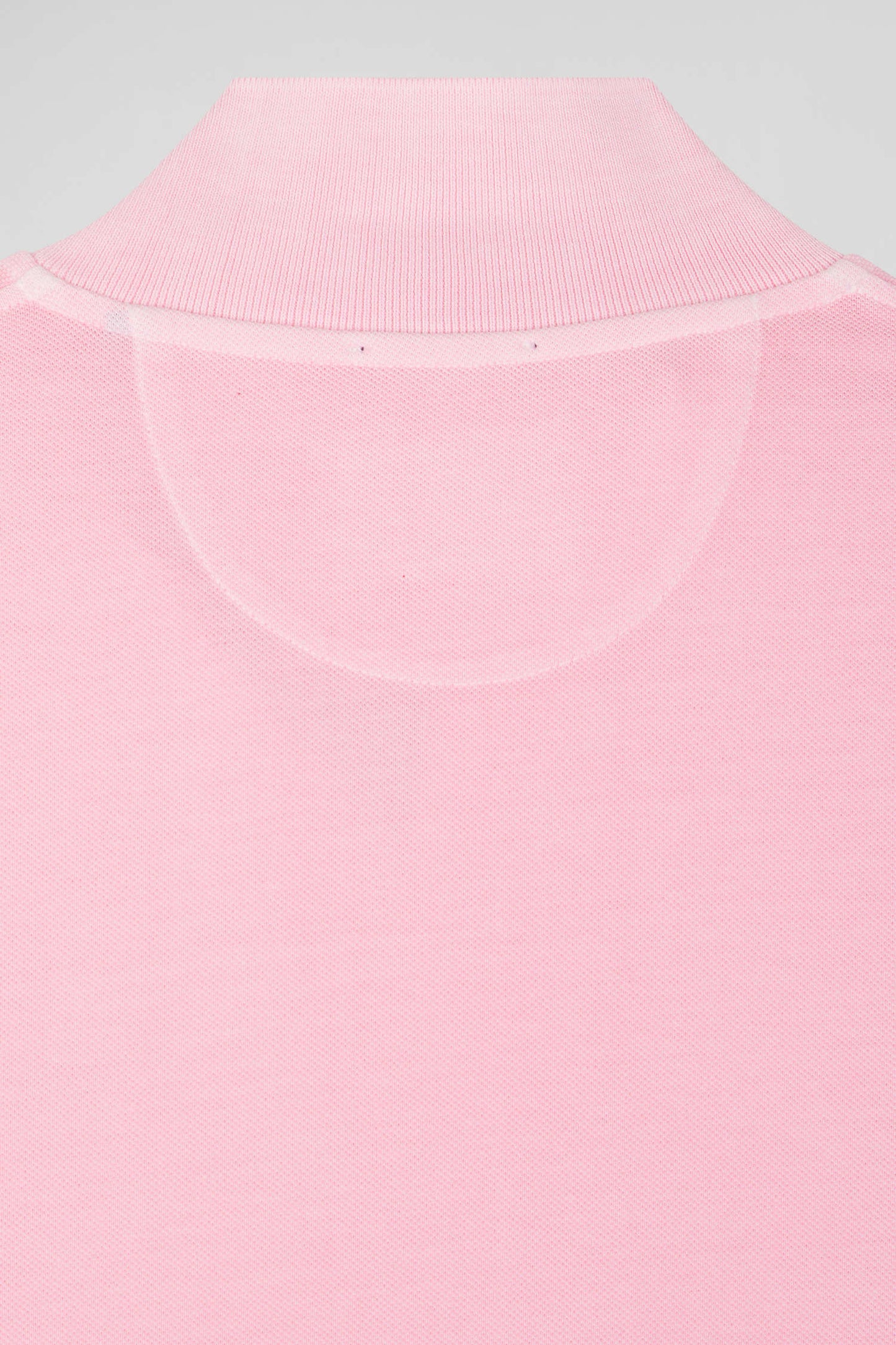 Polo manches courtes unisexe en piqué coton rose surteint coupe Oversized