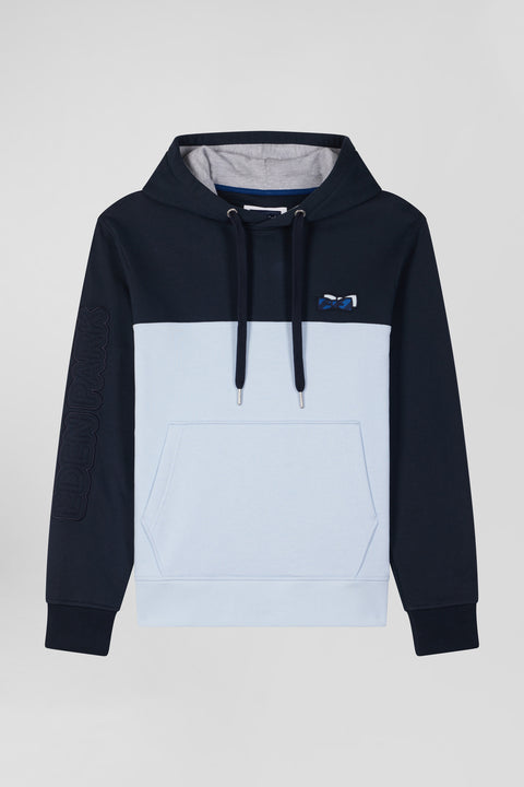 Sweatshirt à capuche en coton ciel coupe Regular - Image 2