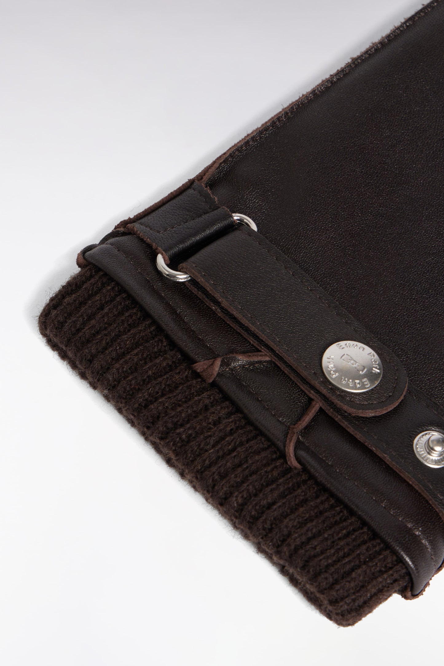 Gants en cuir marron