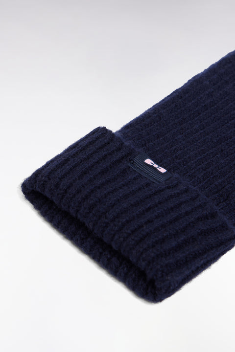 Navy wool gloves - Image 2