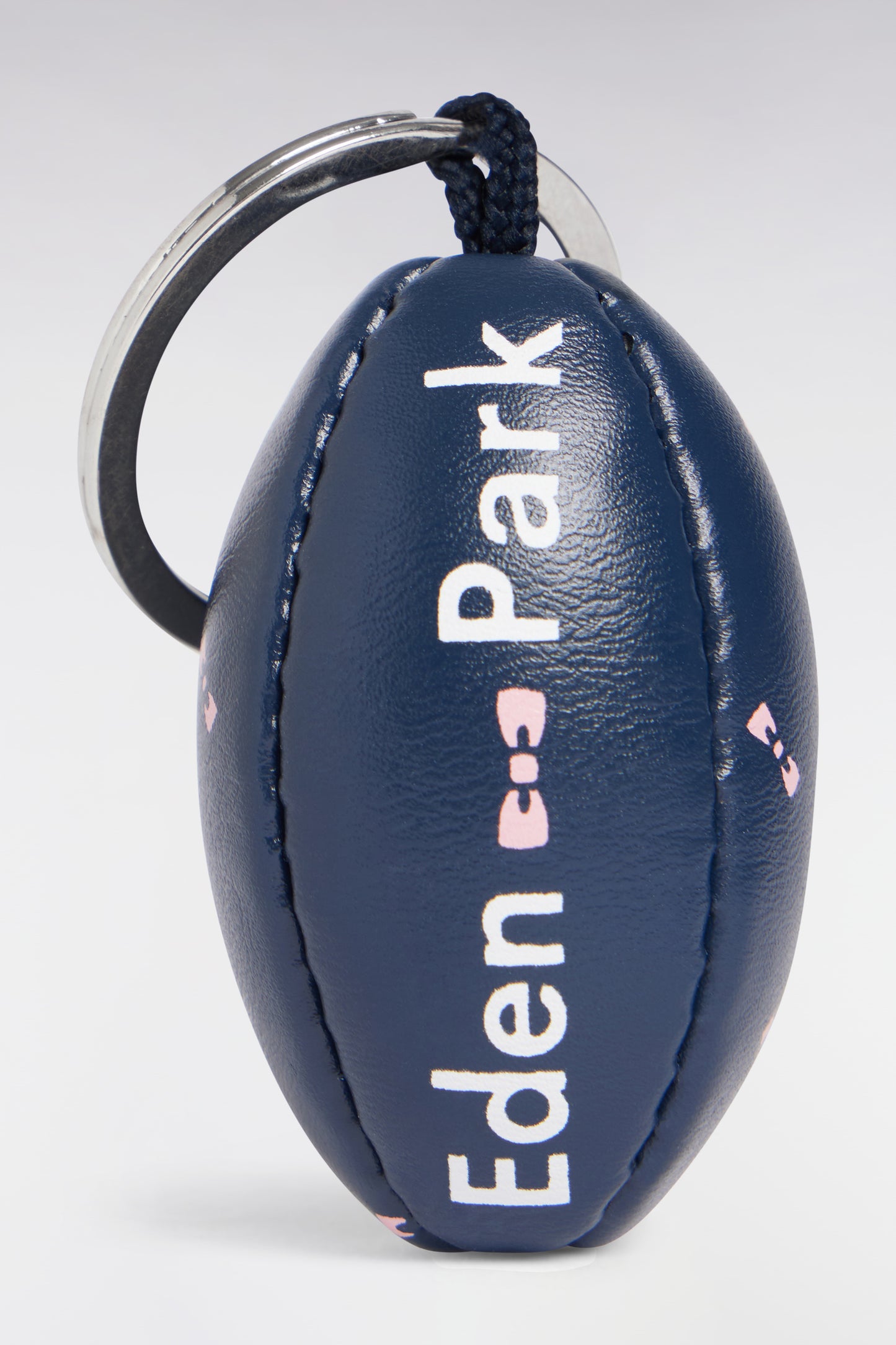 Porte-clés ballon de rugby marine