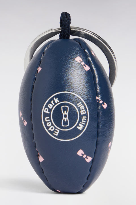 Rugby ball keyring navy - Image 2