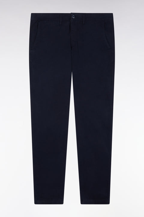Pantalon chino sans plis en coton stretch marine - Image 2