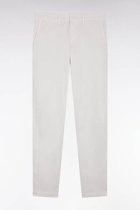 Pantalon chino sans plis en coton stretch écru - Image 2