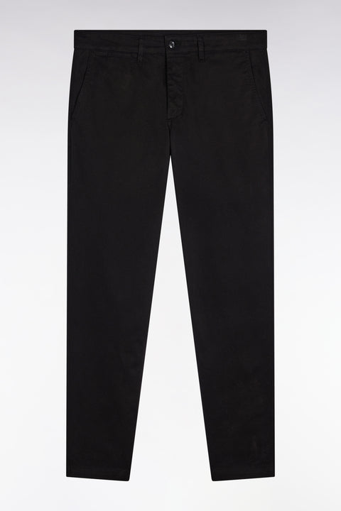 Pantalon chino sans plis en coton stretch noir - Image 2