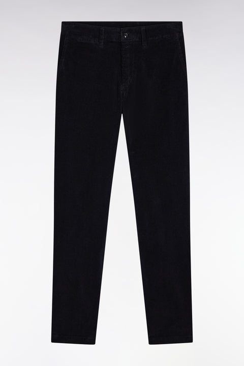 Pantalon chino sans plis en velours stretch noir - Image 2