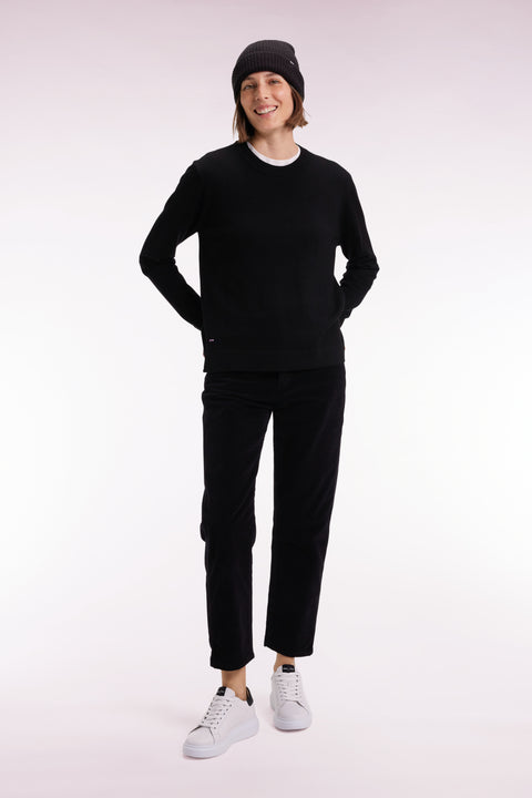Black corduroy 5-pocket pants - Image 3
