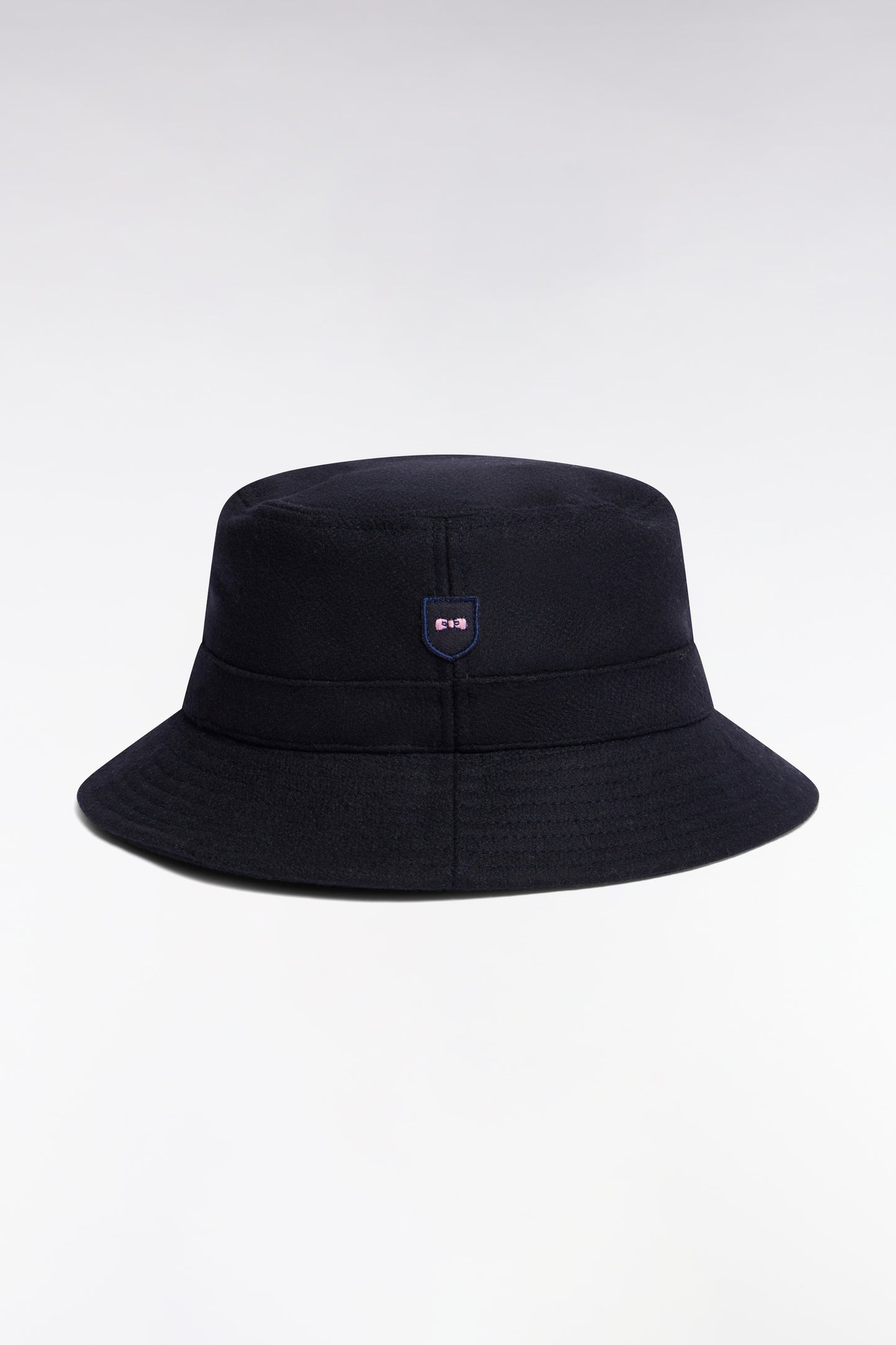 Bob en drap de laine mélangée marine