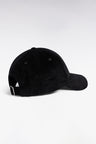 Black corduroy cap