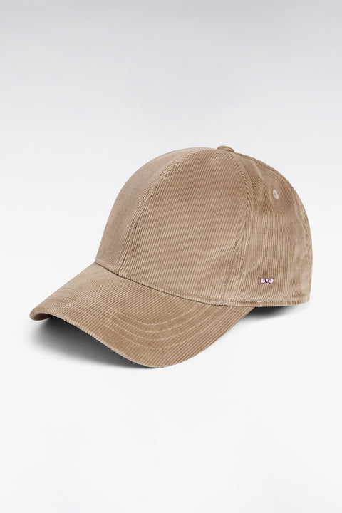 Beige corduroy cap - Image 1