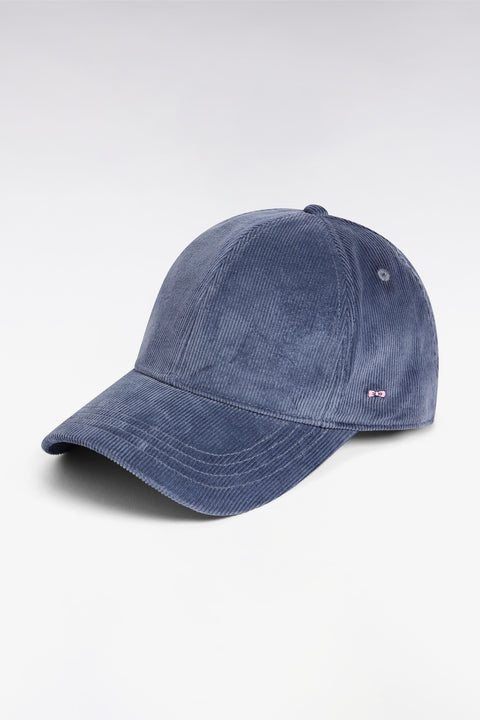 Grey-blue corduroy cap - Image 1