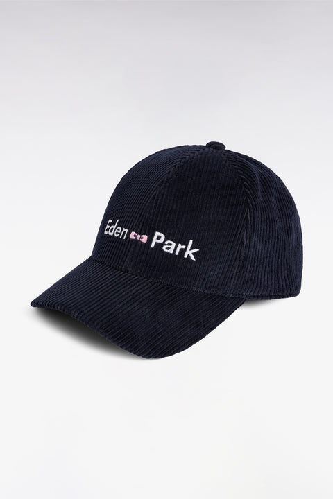 Navy cotton piqué cap with Eden Park logo - Image 1
