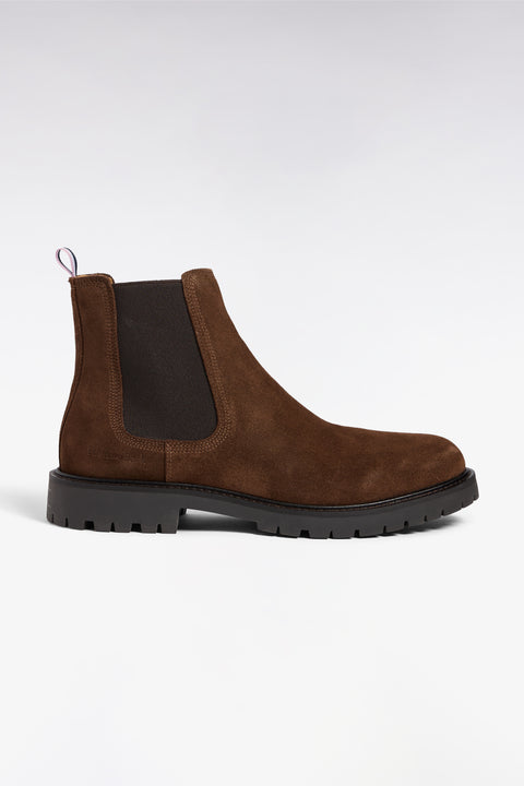 Brown suede leather Chelsea boots - Image 1