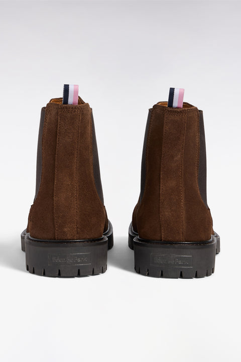 Brown suede leather Chelsea boots - Image 2