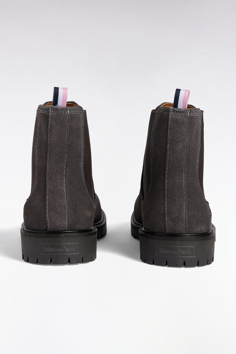 Grey suede Chelsea boots - Image 3