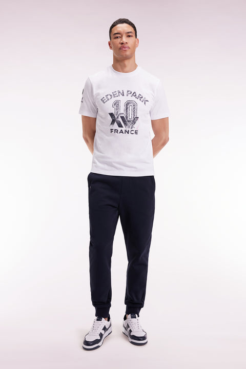 XV de France navy fleece straight-cut jogging suit - Image 2