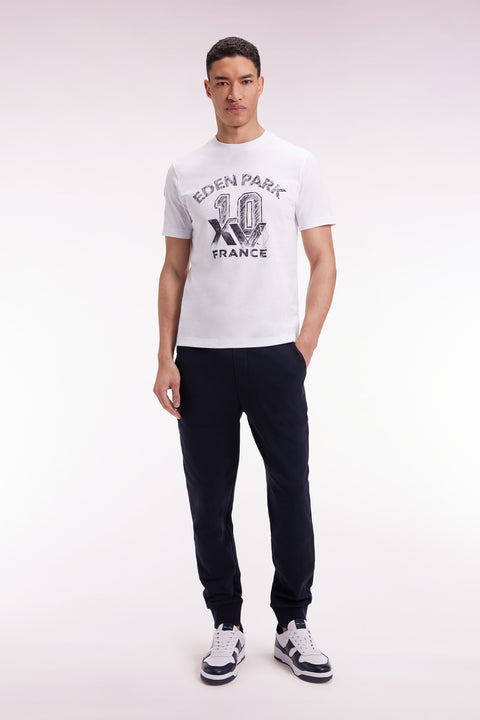 XV de France navy fleece straight-cut jogging suit - Image 3