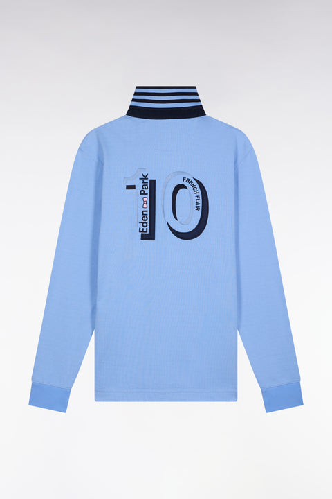 Maillot à manches longues en jersey épais ciel rayé coupe droite - Image 2