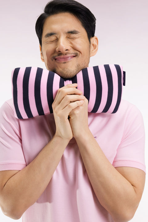 Polo manches courtes en coton Pima rose coupe droite - Image 3