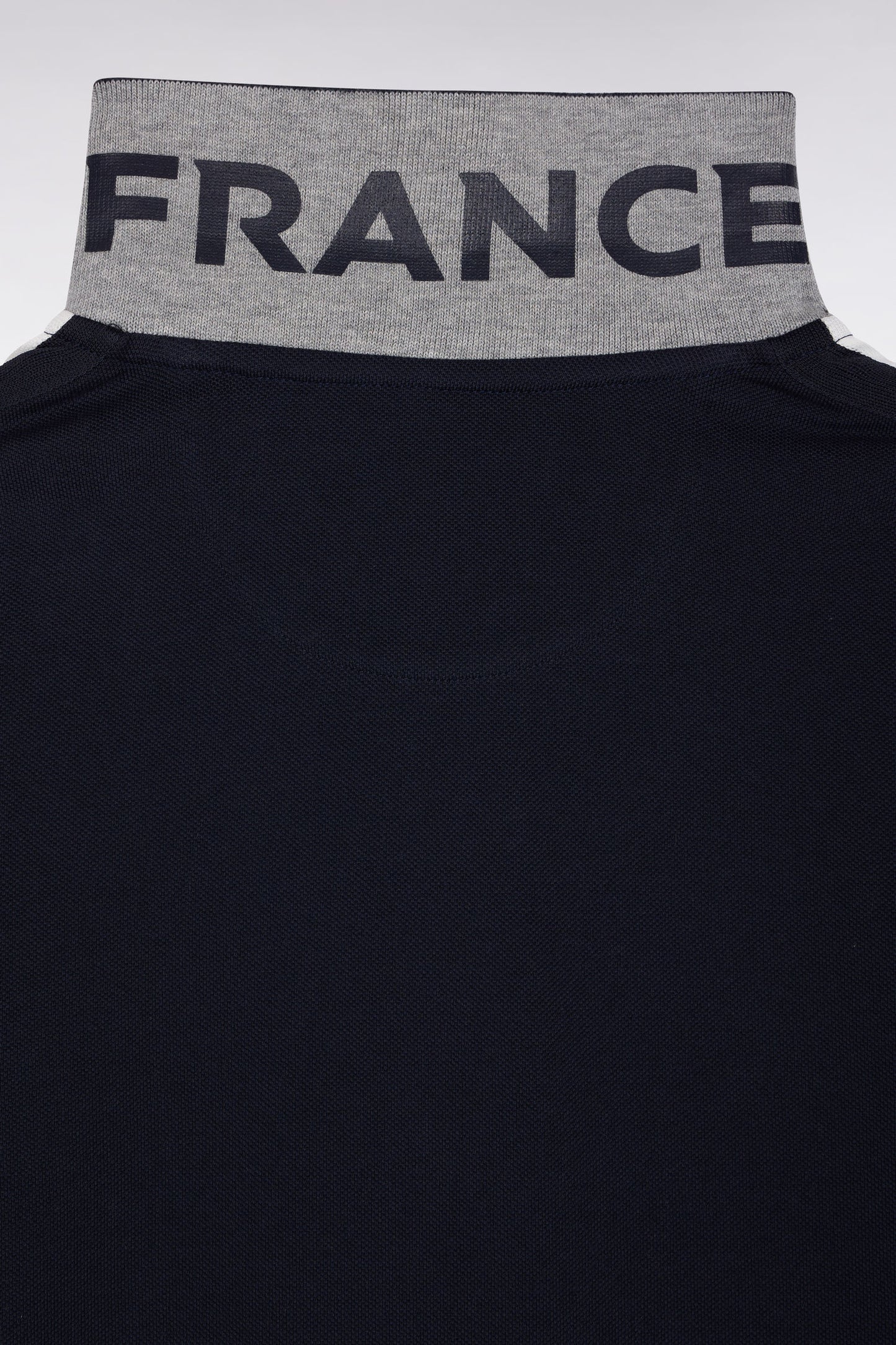 Polo XV de France manches courtes en coton marine coupe droite