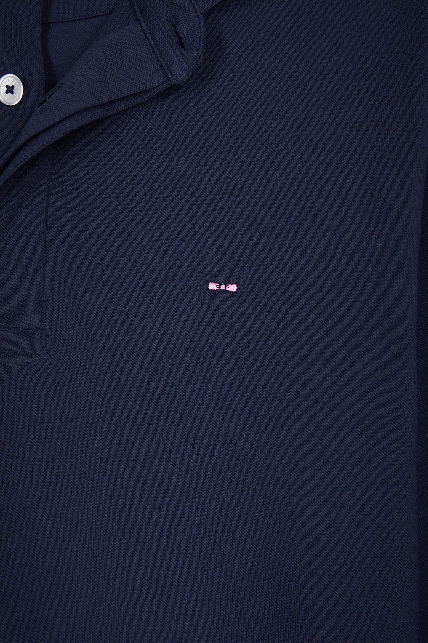 Polo à manches longues en coton stretch gris coupe slim