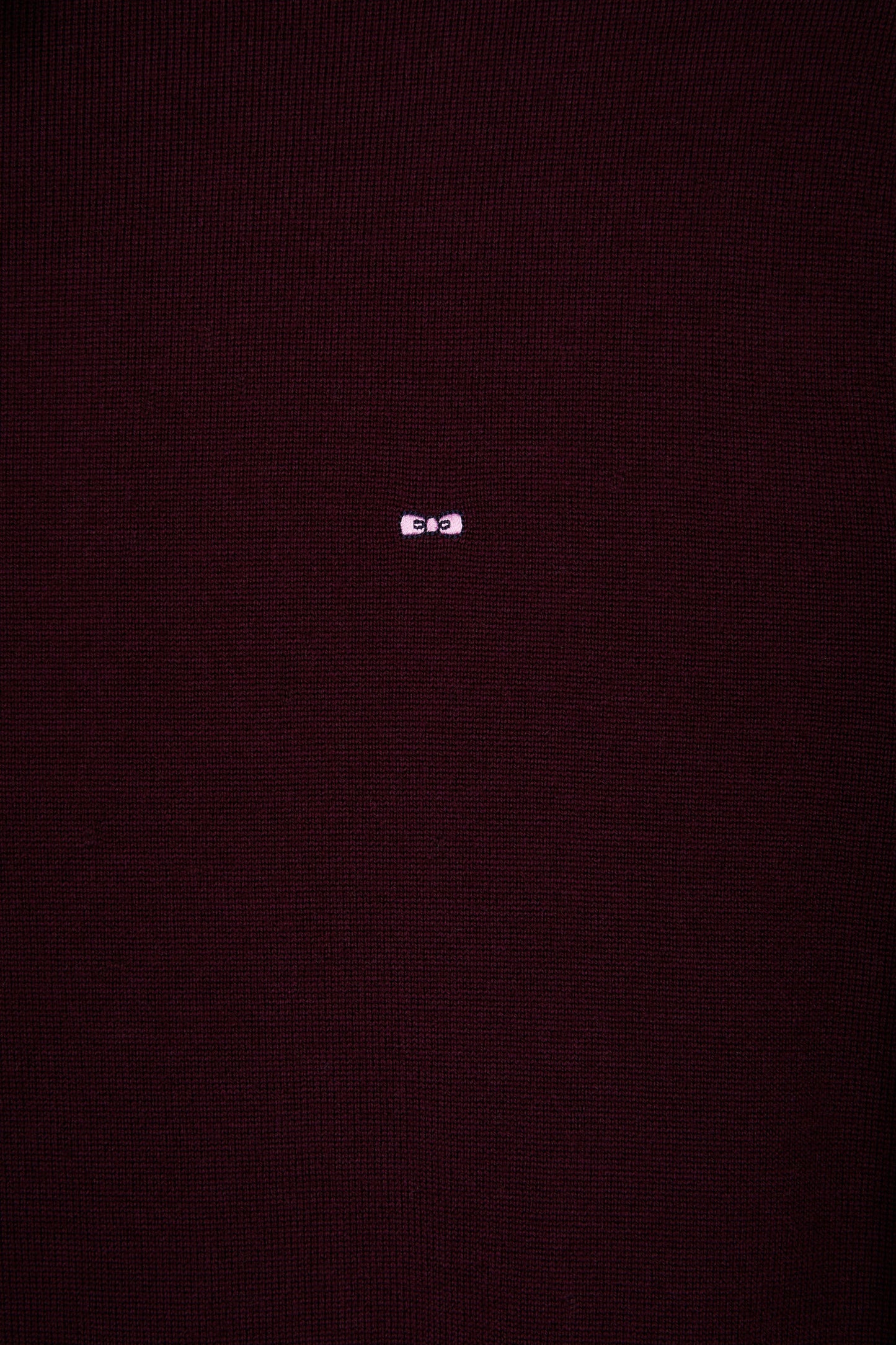 Pull col roulé en laine mérinos bordeaux