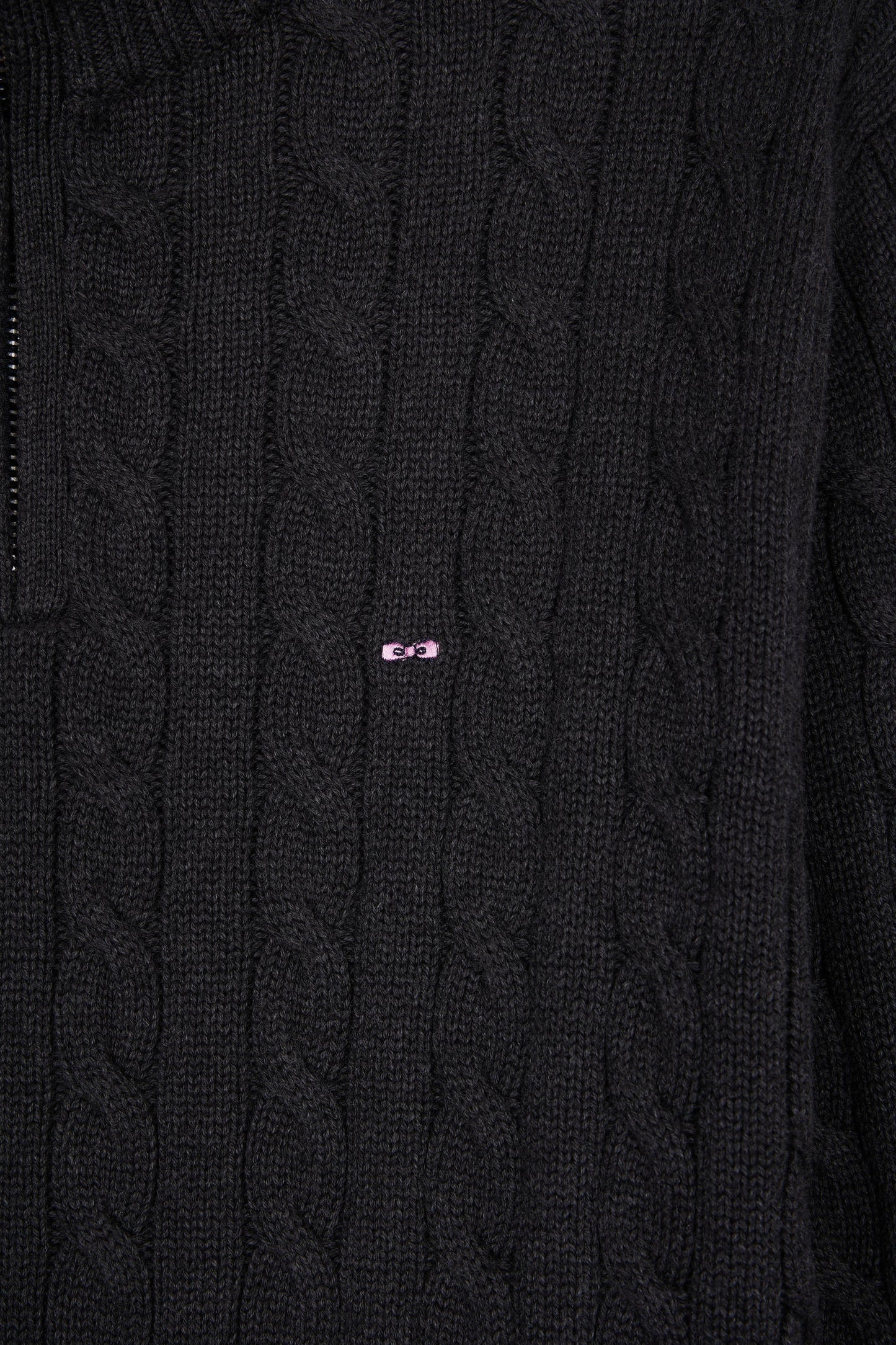 Pull col camionneur en coton torsadé gris