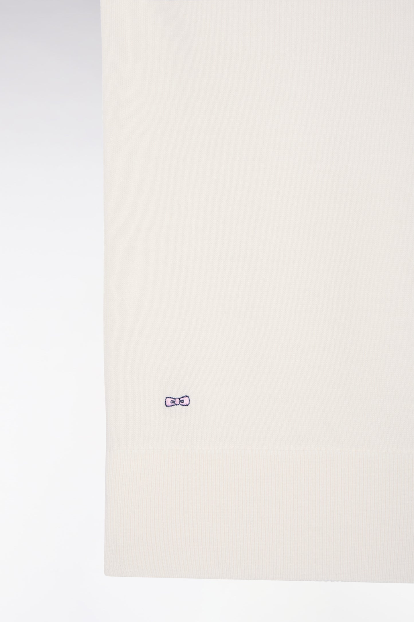 Pull à col roulé en laine mérinos écru