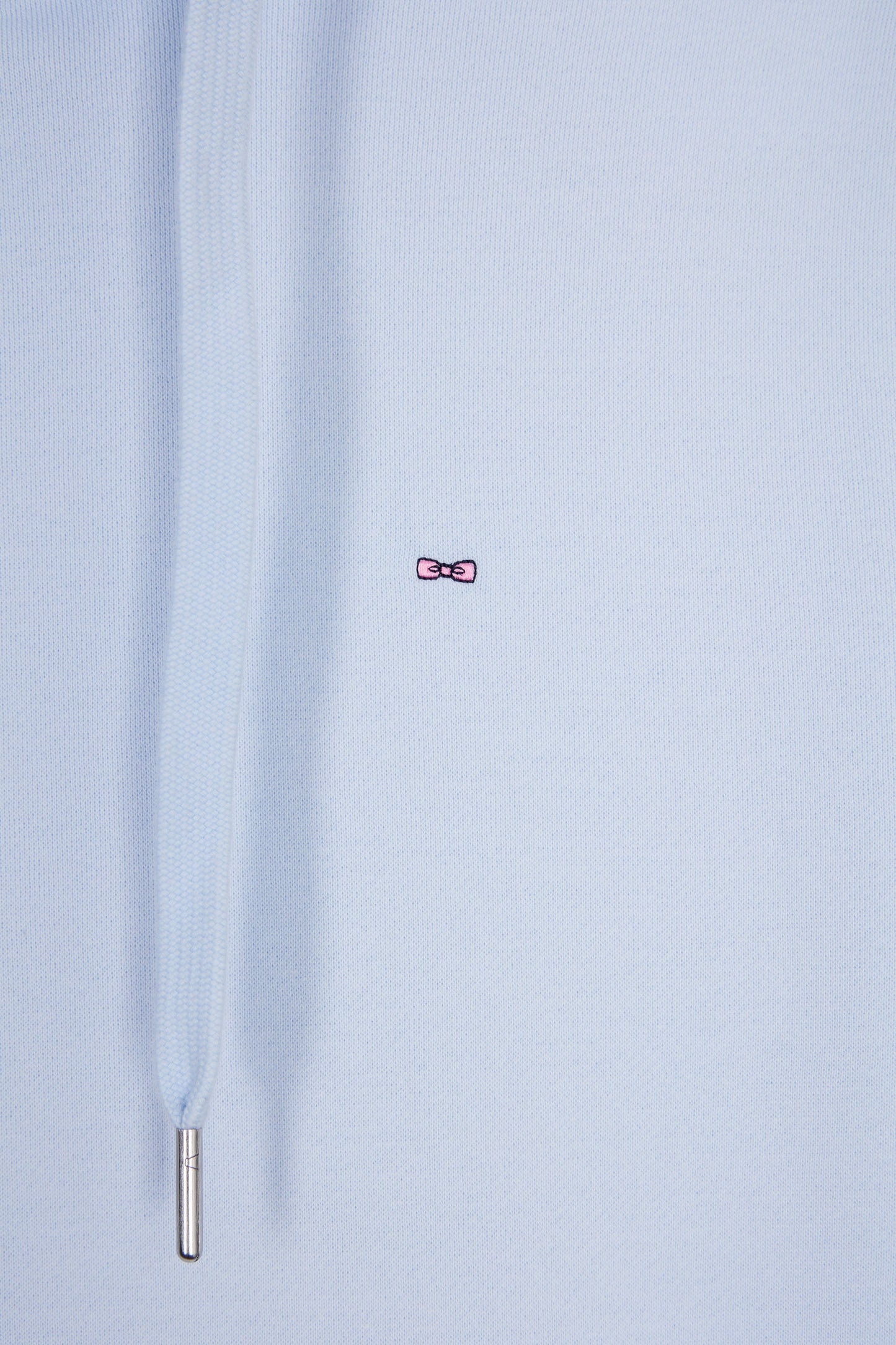 Sky cotton hooded sweatshirt, straight cut