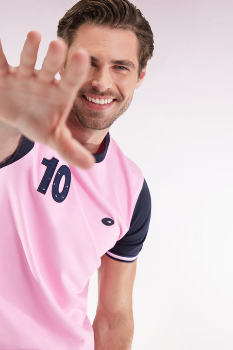 T-shirt à manches courtes en coton gris - Image 3