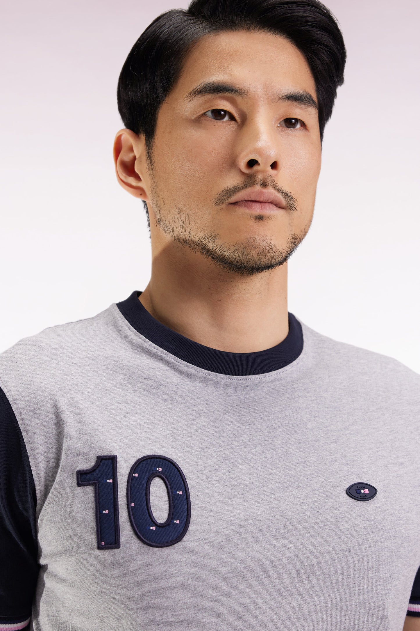 T-shirt à manches courtes en coton gris