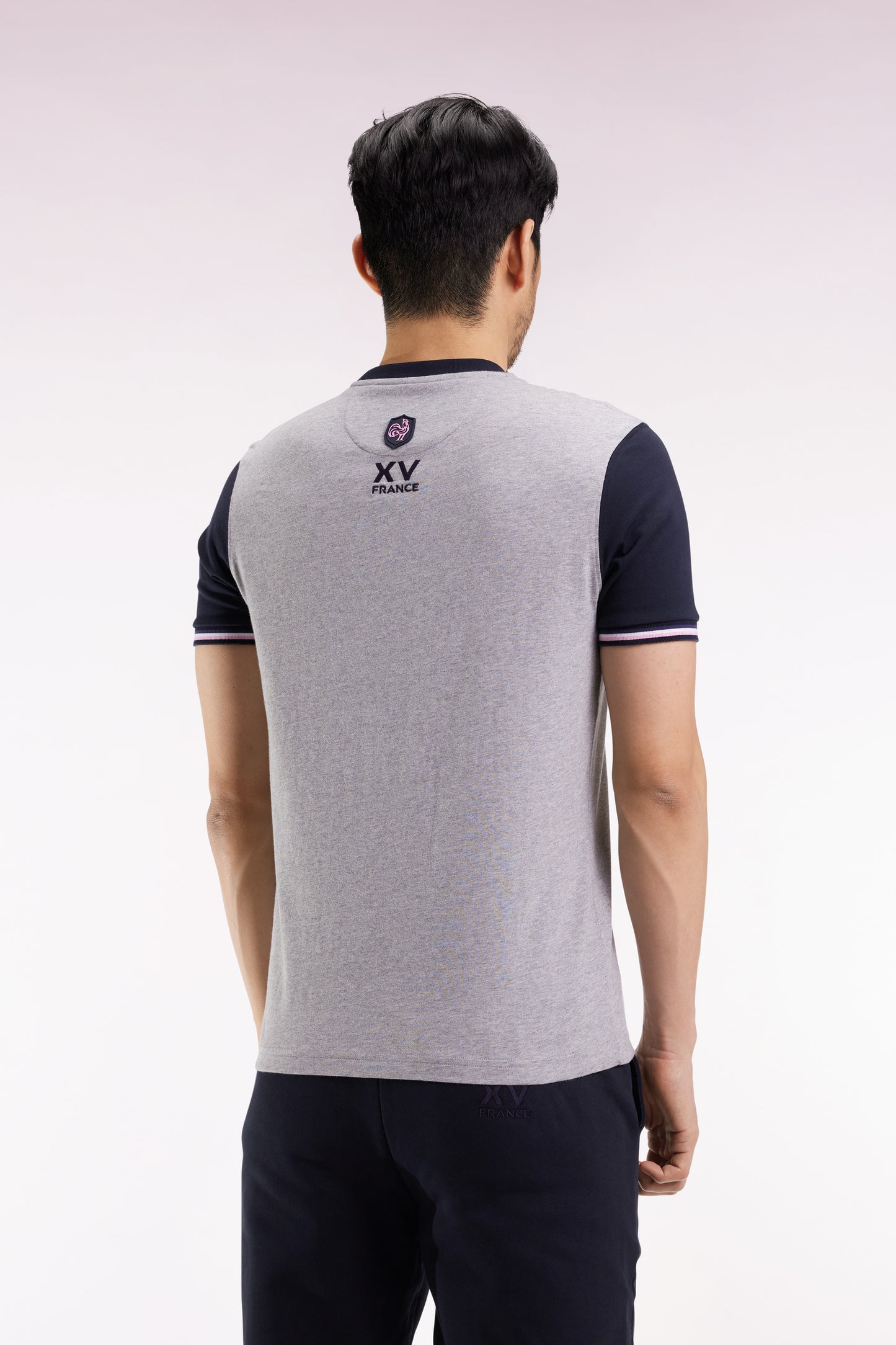 T-shirt à manches courtes en coton gris