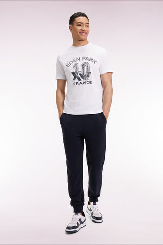 T-shirt à manches courtes blanc sérigraphie XV de France