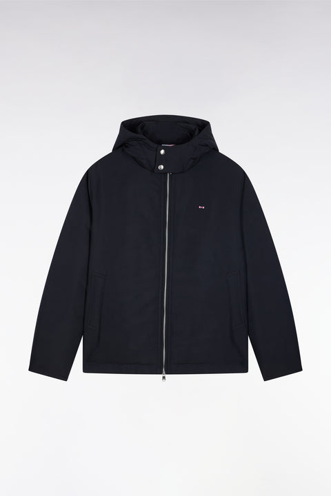 Navy windproof jacket with hood - Image 2