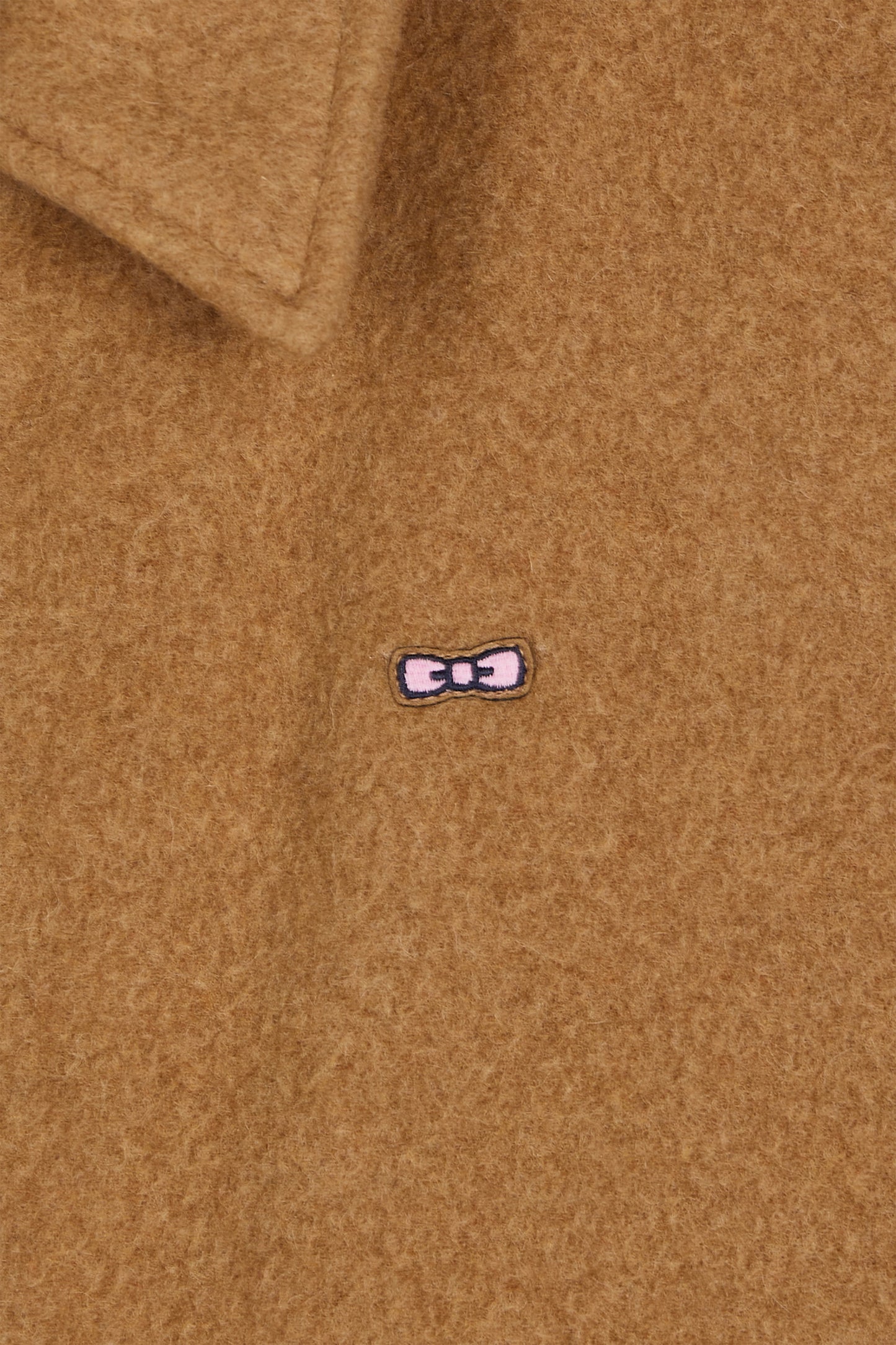 Camel boiled wool blend jacket