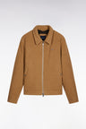 Camel boiled wool blend jacket