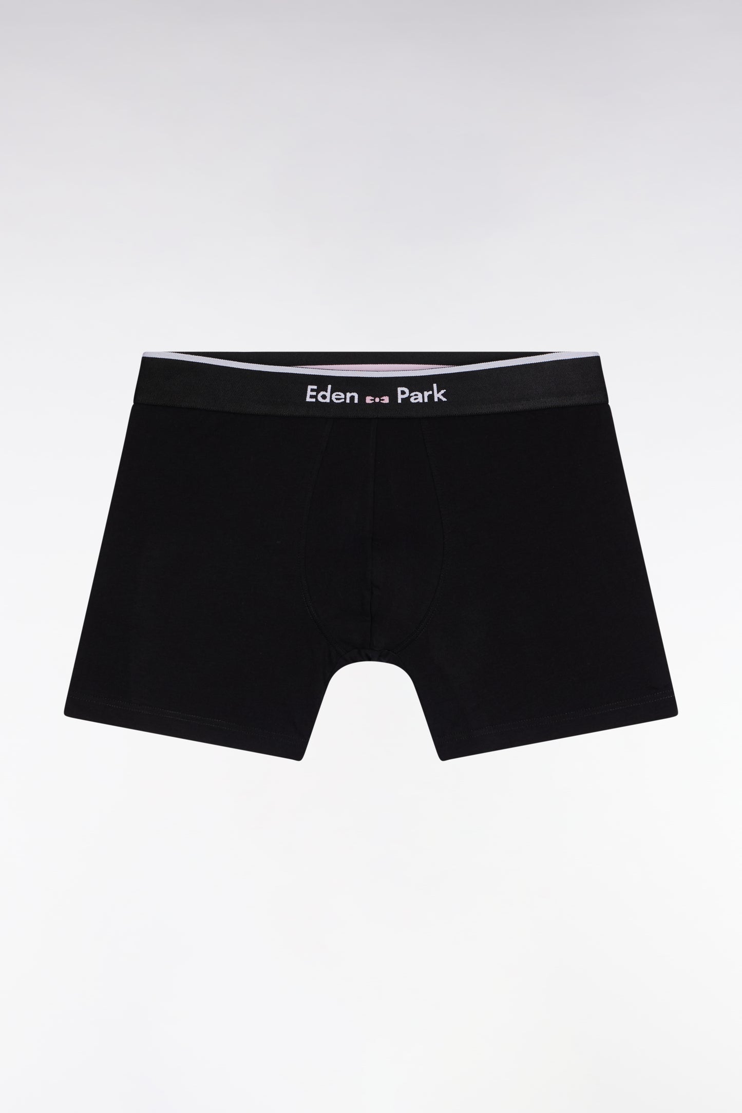 Lot de deux boxers en jersey de coton stretch à rayures blanches et marine