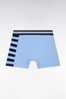 Sky cotton jersey boxer shorts with striped detail
