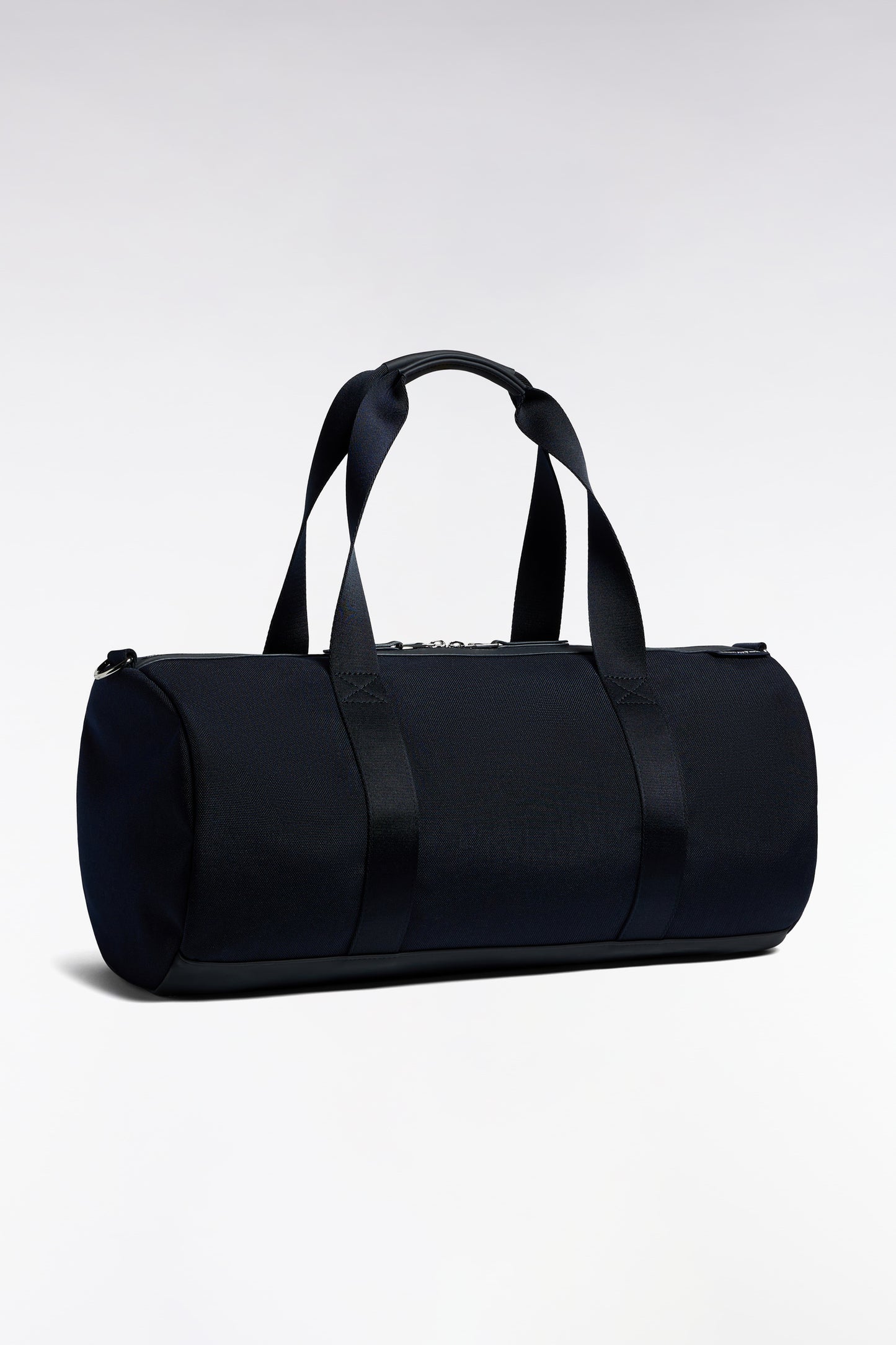 Sac de sport polochon en gomme et nylon marine