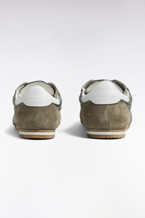 Beige low-top sneakers - Image 2