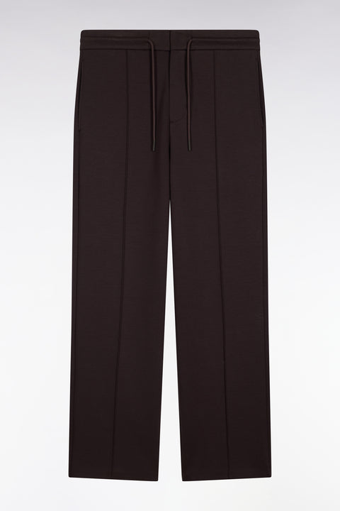 Jogging unisexe marron coupe loose - Image 2