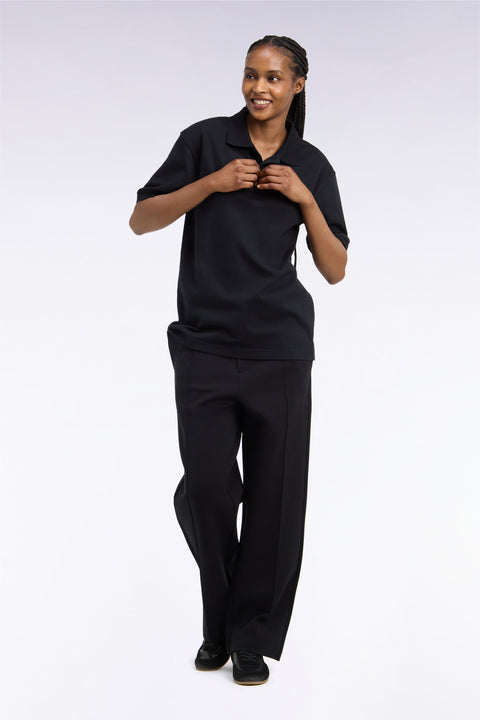 Jogging unisexe noir coupe loose - Image 1