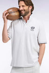 Polo manches courtes en coton mercerisé gris